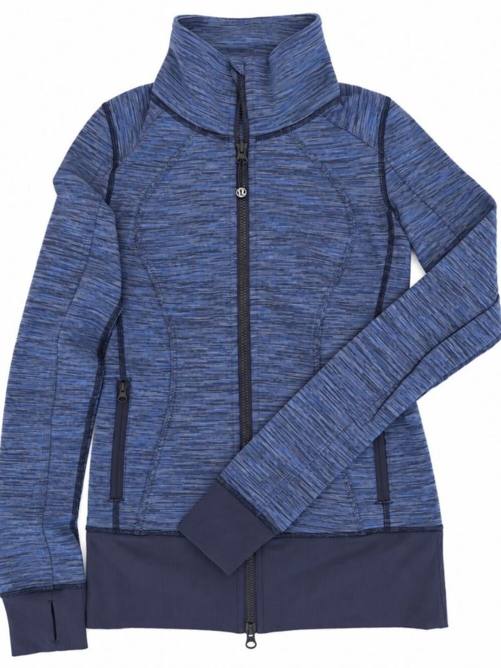 lululemon Define Jacket Blue Space-Dye Full Zip, Size 4